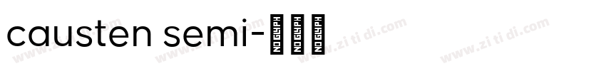 causten semi字体转换